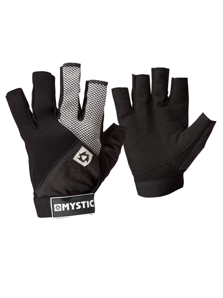 Mystic Watersports - Surf Kitesurf & Windsurfing Rash Neo Kurzfingerhandschuh Schwarz - Overlock-Sti