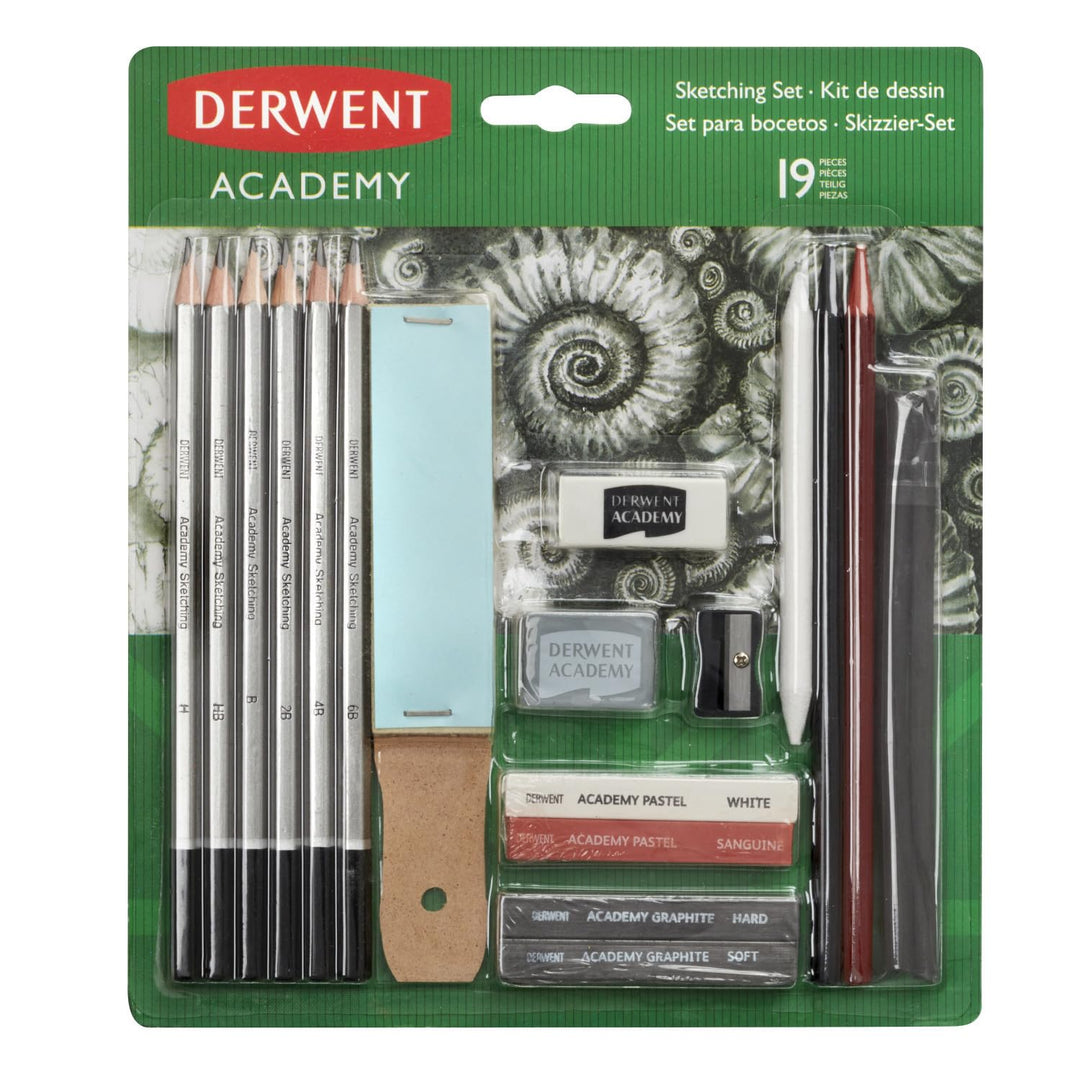 Zeichen-Set – Derwent Academy – 19-teilig