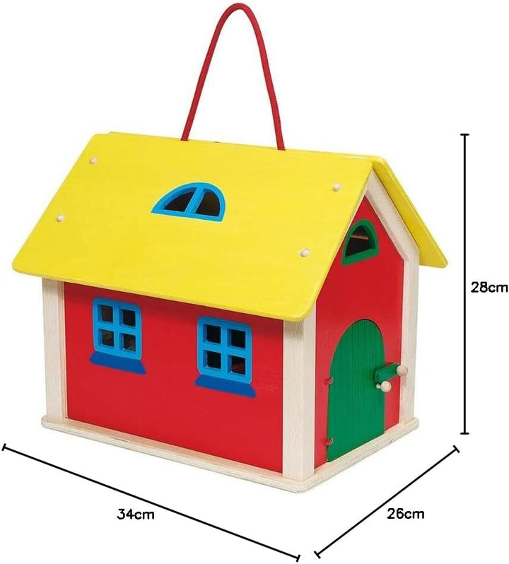 Goki 51916 - Koffer Farmhaus mit Zubehör