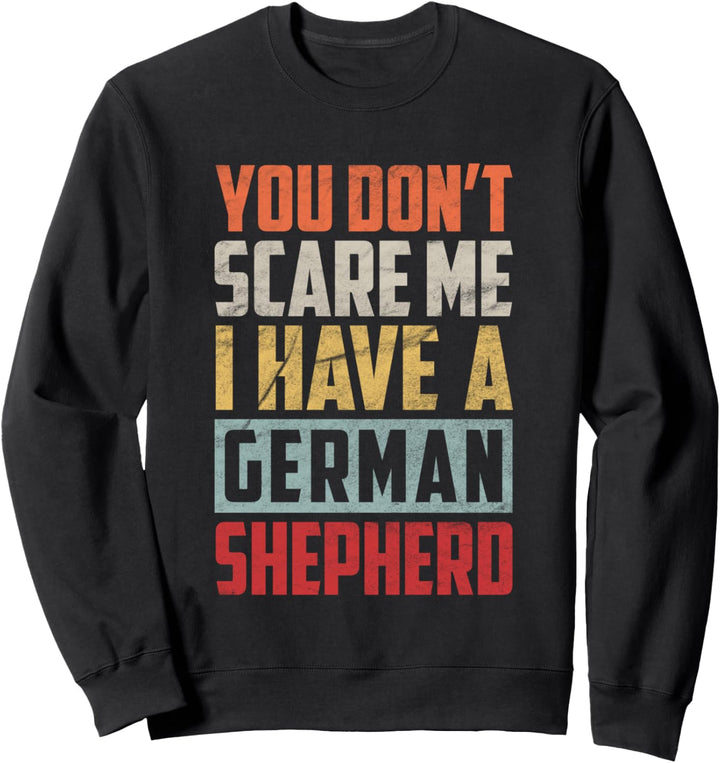 Deutscher Schäferhund im Vintage-Retro-Stil Sweatshirt