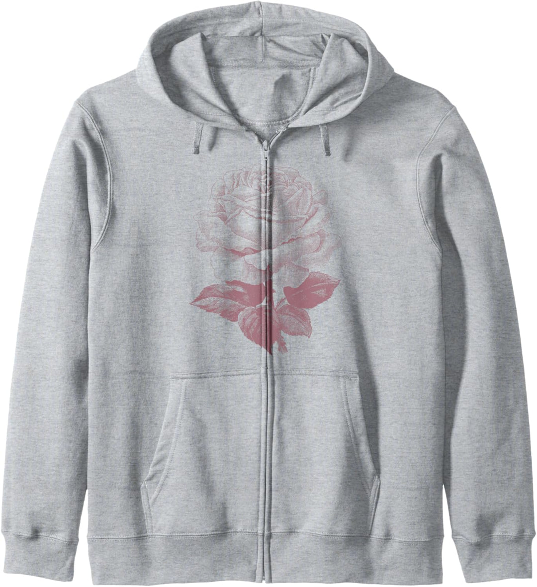 Trendy Rose Portrait Kapuzenjacke
