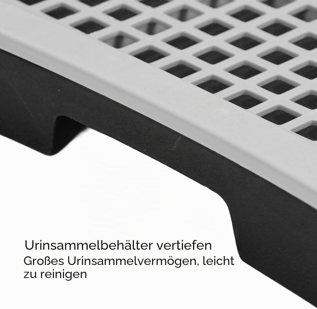 VBESTLIFE Hundetöpfchen-Tablett, Haustier-Hundetrainings-Toilette für den Innenbereich mit Wandsäule