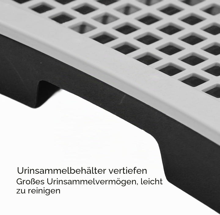 VBESTLIFE Hundetöpfchen-Tablett, Haustier-Hundetrainings-Toilette für den Innenbereich mit Wandsäule