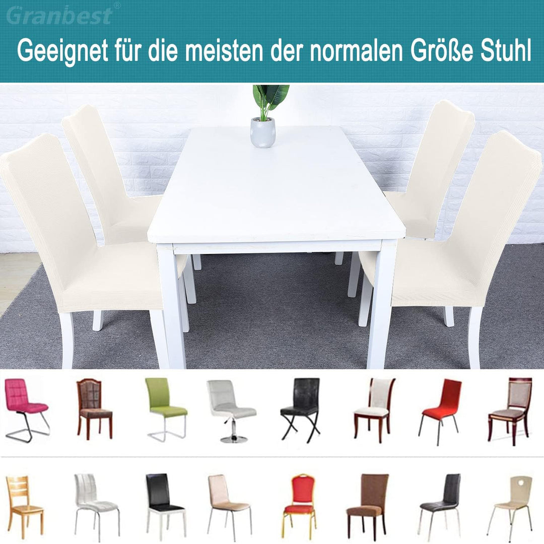 Granbest Premium Wasserdicht Esszimmer Stuhl Abdeckungen Satz Von 4, Stretch Hohen Zurück Stuhlhusse
