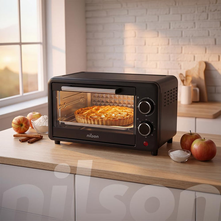 Tischofen, 9 l, kompakt, 800 W, mechanische Steuerung, NHS1000N, einstellbares Thermostat, maximale