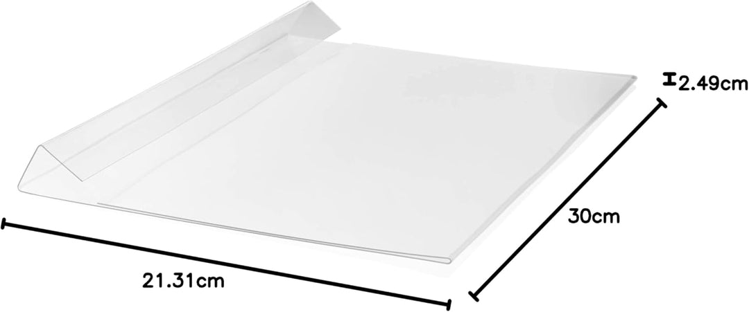 Durable Kennzeichnungstasche HARD COVER mit Falz A4 quer, Packung à 10 Stück, transparent, 116319 A4