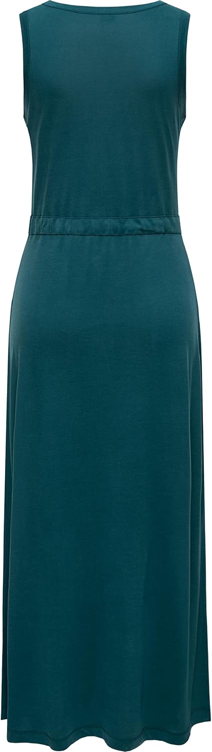 Ragwear Damen Kleid Sommerkleid langes Maxikleid Giggi XS-XXL XL Extra Tall Dark Green, XL Extra Tal