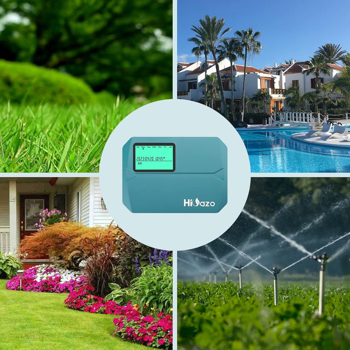 bewässerungscomputer, WiFi Sprinkler Bewässerungssystem Timer, 8 Zonen, Innen Aussenbewässerungssyst