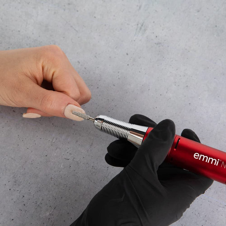 Emmi Nail Elektrischer Nagelfräser mit 6er Bit-Set – USB-Nagelfeile für Gelnägel & Lack – Profi Fräs