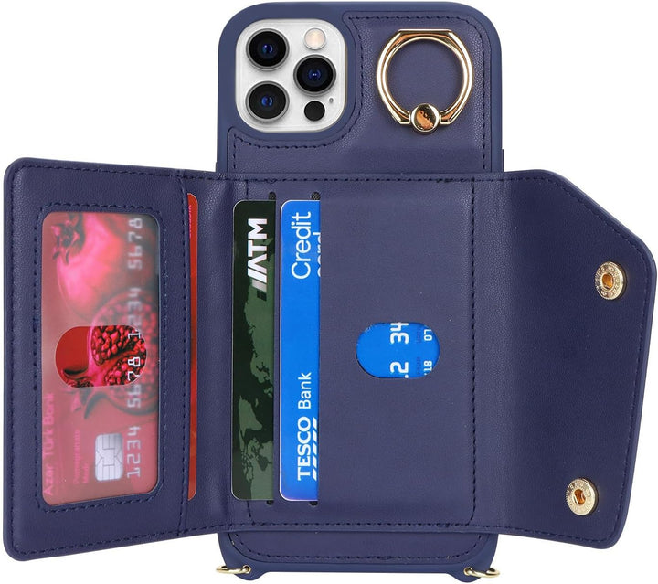 Lipvina Hülle für iPhone 11 Pro Max Hülle mit Band Kartenhalter handyhülle Hülle für iPhone 11 Pro M