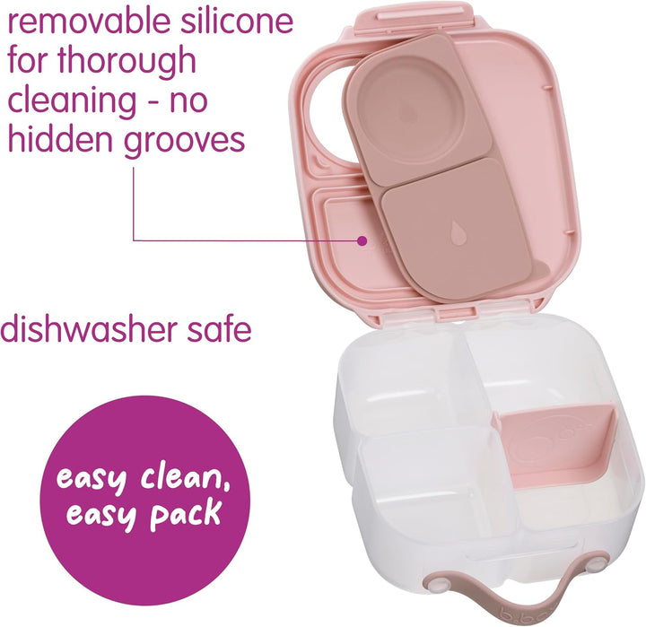 b.box Mini Lunchbox | Bento Box with 3 Compartments (2 Leakproof) | Ideal for Toddlers, Kids Lunch &