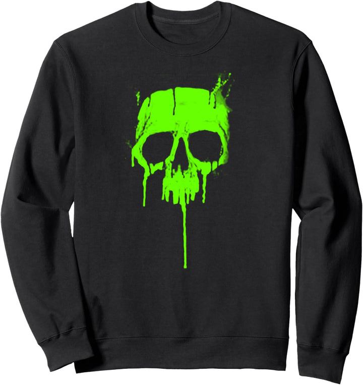 Klassisches Metall Graffiti Totenkopf - Tropffarbe Sweatshirt