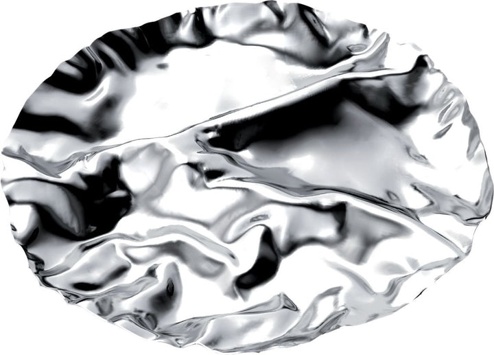 Alessi Pepa Hors-D'Oeuvre/Set Antipastiplatt 4 Abteilungen, Edelstahl 18/10 glänzend poliert, 3.5 x