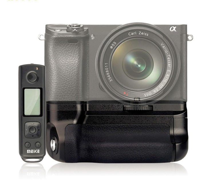 Meike Batteriegriff für Sony Alpha A6500 mit Funk-Timer-Fernbedienung MK-A6500 Pro Akkugriff perfekt