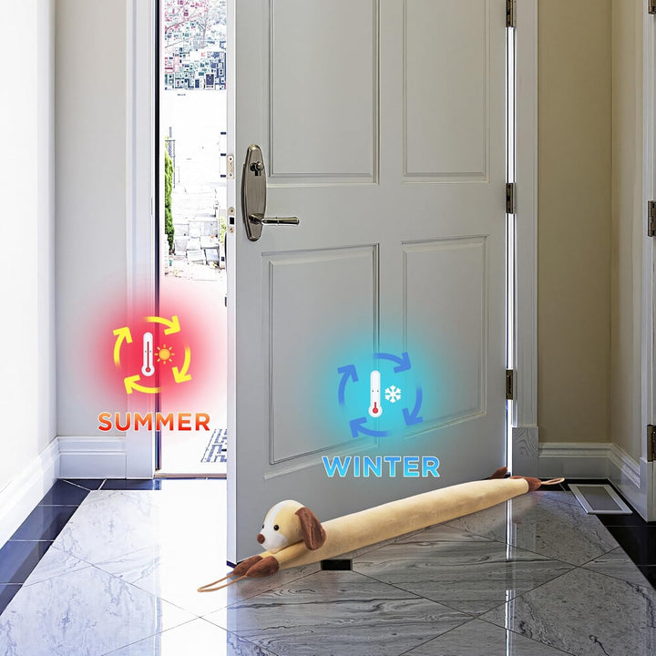 HBselect Zugluftstopper für Türe, Quader Türdichtung Unten, Zugluftstopper Windstopper Schutz vor Lu