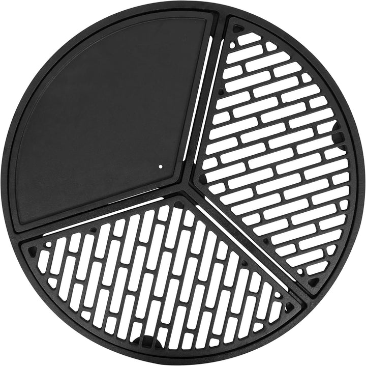 BBQ-Toro Gusseisen Plancha Set mit Grillrost und Grillplatte | Ø 54,5 cm - preseasoned | Gusseisen G