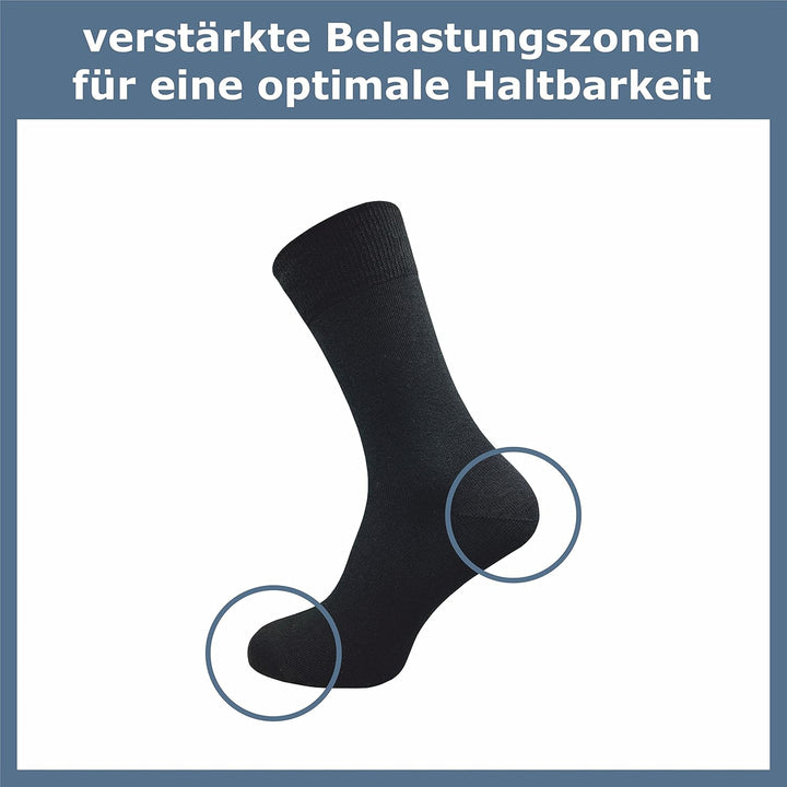 ca·wa·so Socken für Damen & Herren im 10er-Set | Ohne drückende Naht | Bequemes & weiches Material (