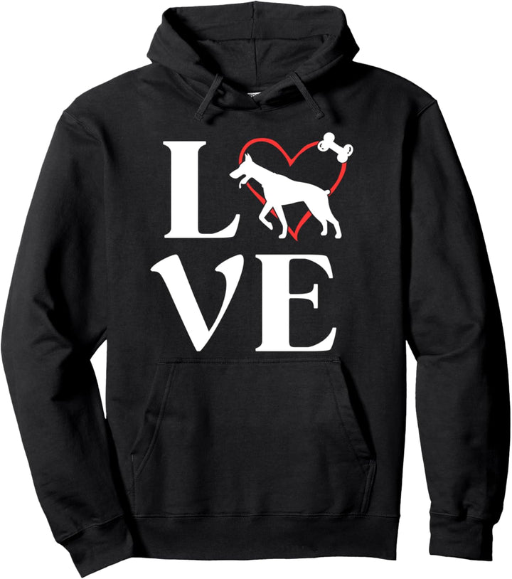 Doberman Gifts Love Dogs Tshirts For Women Dog Mama Pullover Hoodie