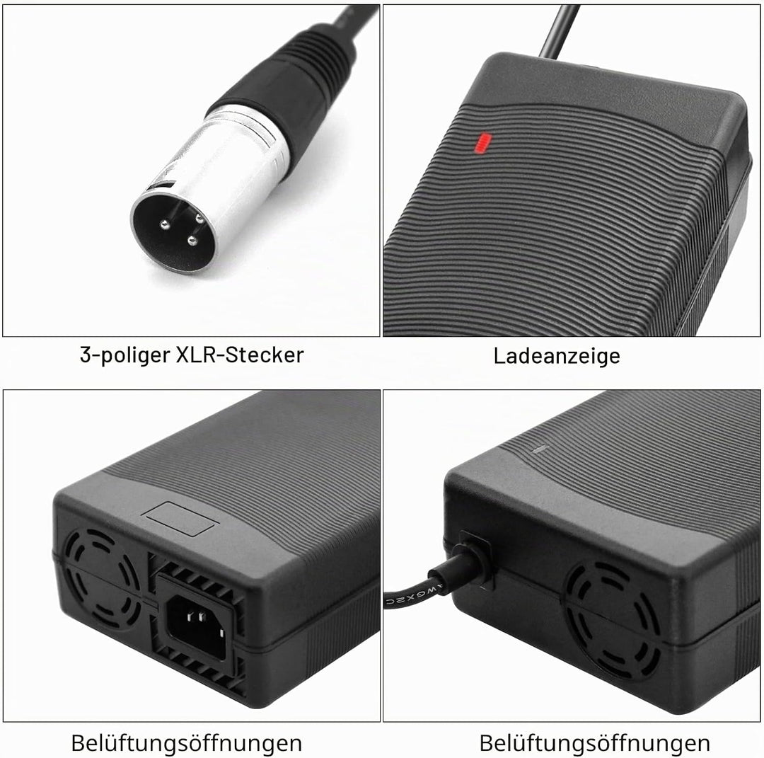 Yasco 52V Lithium Battery Charger Mehrere Stecker Für Elektrofahrrad Roller E-Bike Boot Motorrad Akk