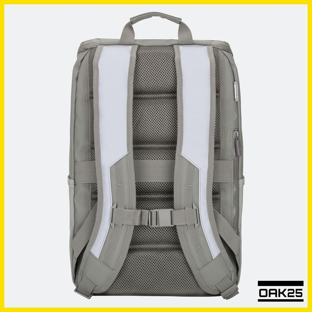 OAK25 Rucksack Damen & Herren Grün - Daybag - Reflektierender Fahrradrucksack - Hohe Sichtbarkeit &