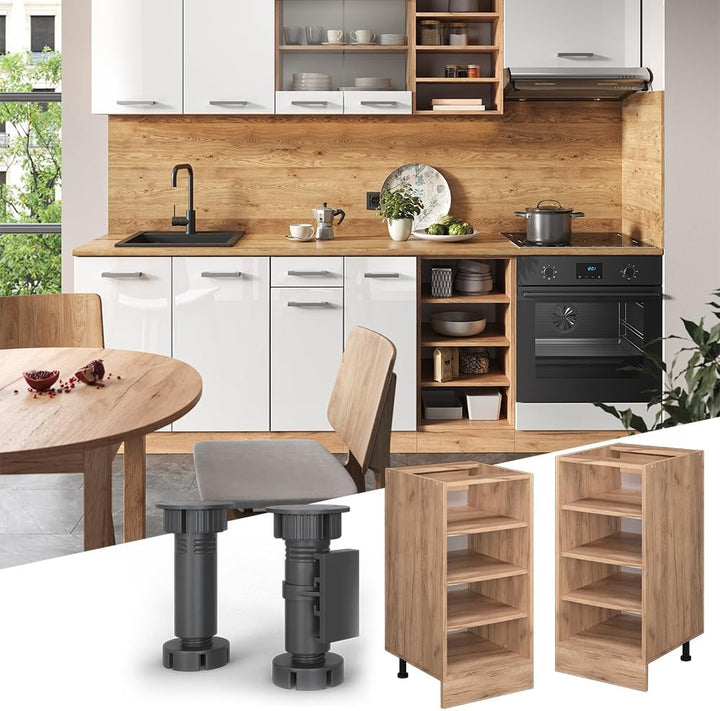 Vicco Küchenregal R-Line, Goldkraft Eiche/Goldkraft Eiche, 40 cm ohne Arbeitsplatte Goldkraft Eiche