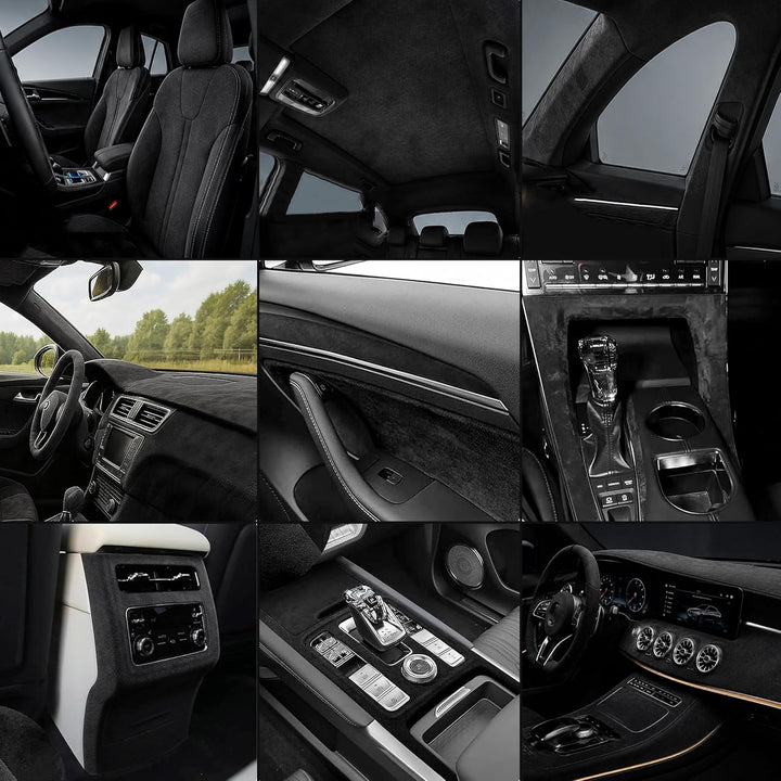Mikrofaserstoff Selbstklebend für Cockpit,Wildleder Optik Kunstleder,Kunstleder Wildleder Optik Stre