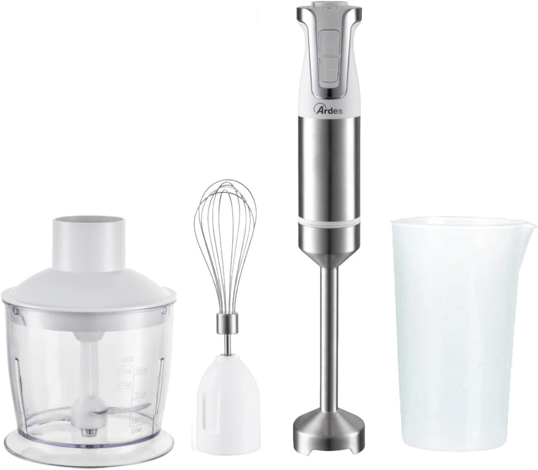 ARDES - ARSET01 TRINITY Stabmixer 3-in-1 - Stabmixer und Schneebesen mit Profimotor - Küchenmixer mi