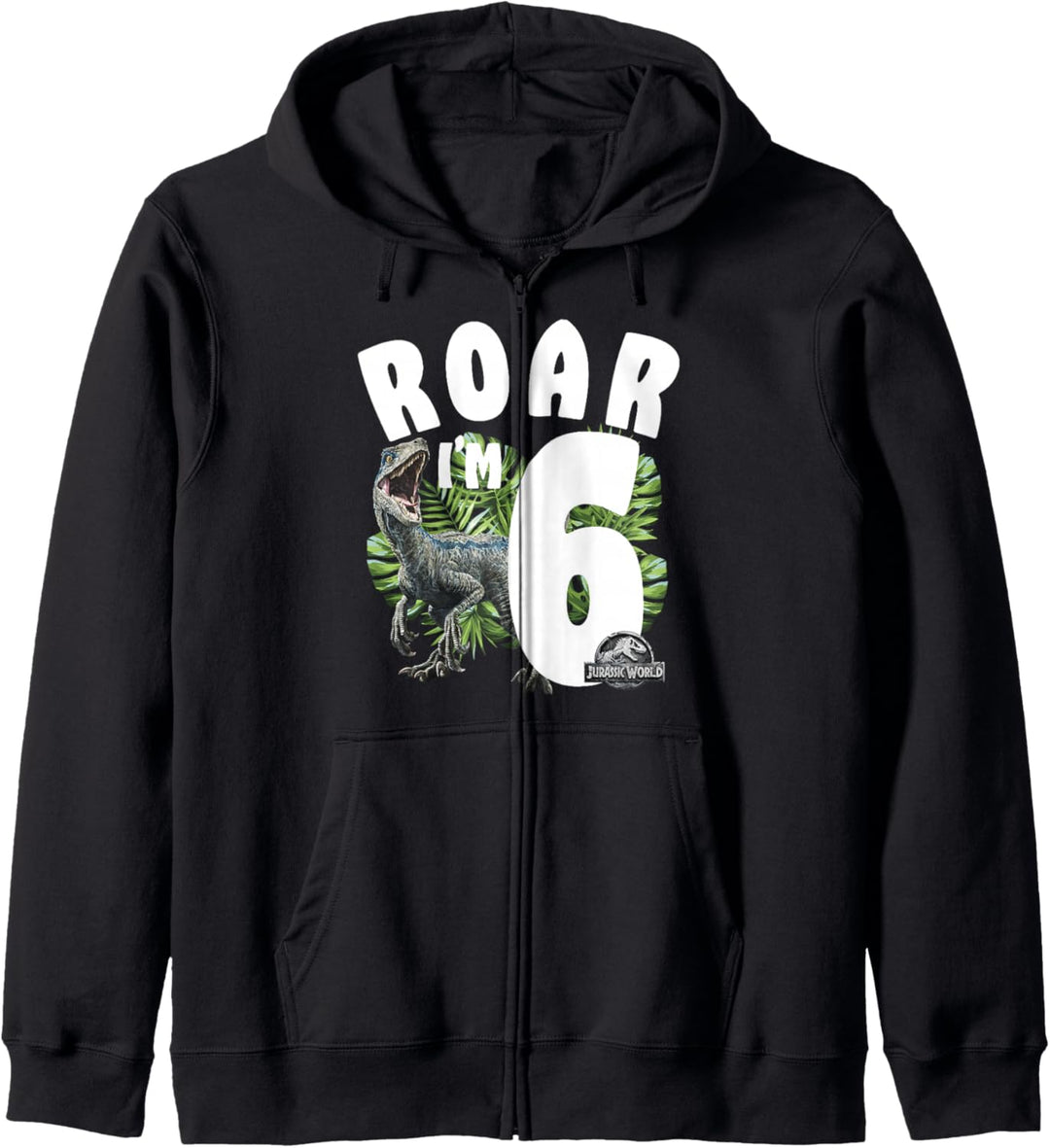 Jurassic World Birthday Raptor Roar I'm 6 Kapuzenjacke