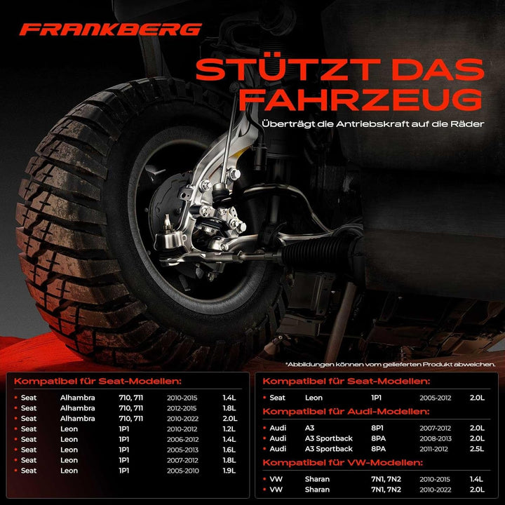 Achsschenkel Vorne Links für A3 8P Leon 1P1 Alhambra 710 CC Passat 365 357 3C5 Sharan 7N 2005-2019 3