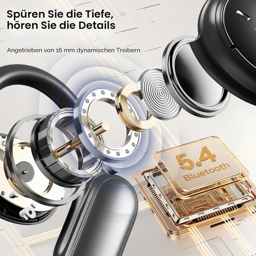 PAXA OpenAir5 Sprachübersetzer Bluetooth 5.4 Echtzeit-Übersetzer mit Sprachübersetzer in Echtzeit mi