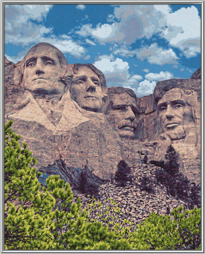 Schipper 609130895 Malen nach Zahlen – Mount Rushmore - Bilder malen für Erwachsene, inklusive Pinse