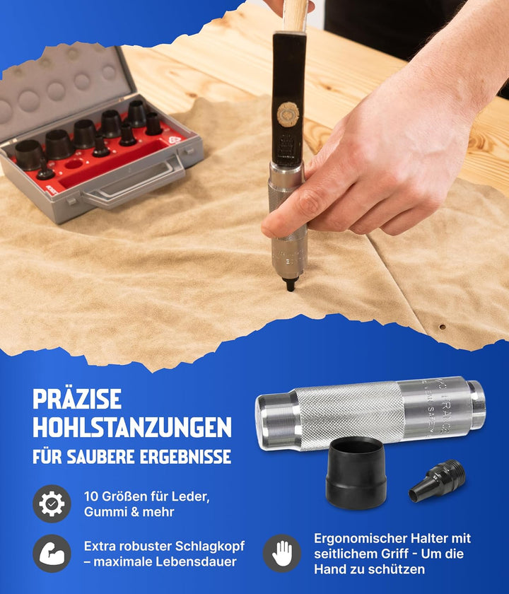 Paffrath Satz koppelbare Lochstanzer, Durchmesser 3-20 mm, 0800320