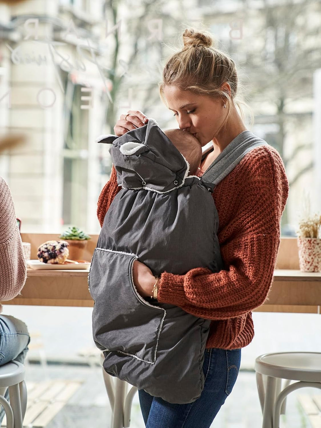 Vertbaudet Babytrageschutz, Daunenjacke,