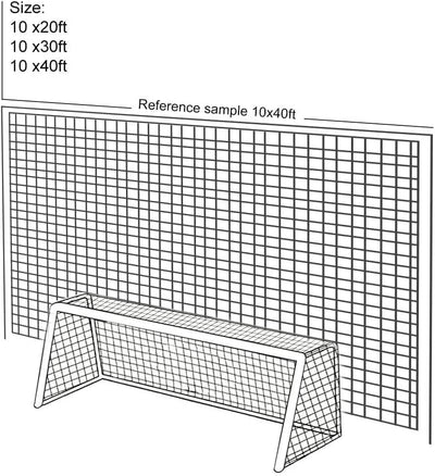 Aoneky Fussball-Rückschlagnetz 3x3M/3x4.5M /3x6M/3x9M, Sport-Übungs-Barriere-Netz, Fussball-Schlagne