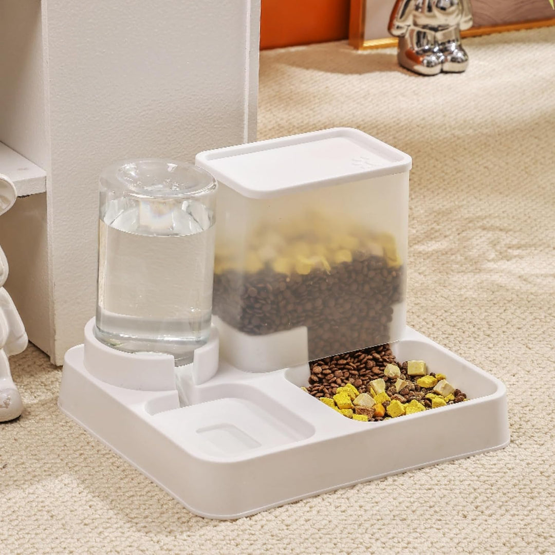 YIYILU Futterspender für Katzen/Lebensmittel, 2-in-1, automatischer Futter- und Wasserspender für kl