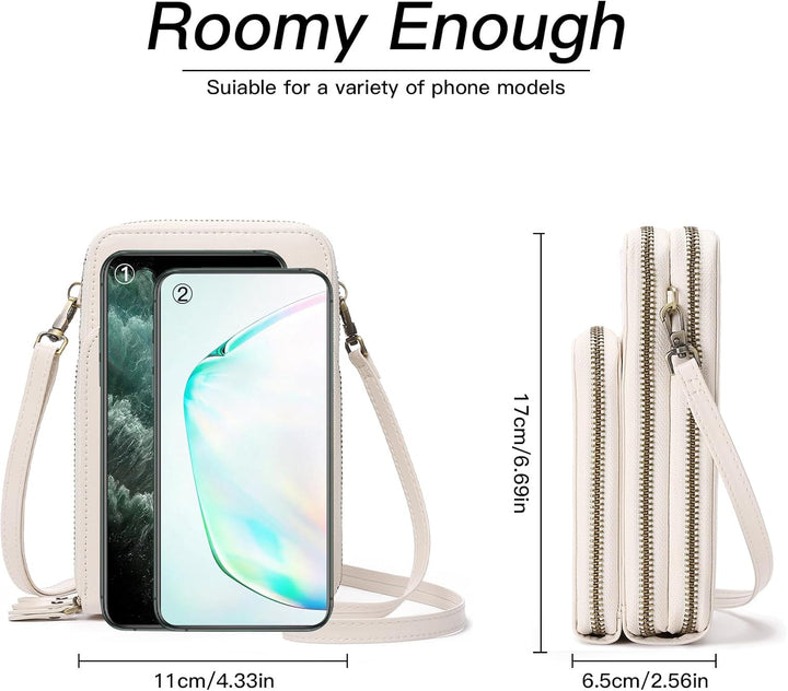 SENDEFN Handytasche zum Umhängen - Handy Umhängetasche Damen Handytasche Leder Handytasche mit Geldb