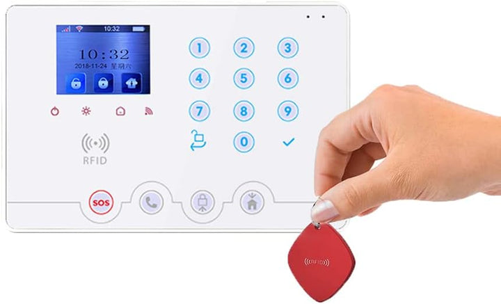 Wolf-Guard WiFi 4G RFID Home Alarm alarmanlagen smart home alarmanlage, Sicherheitssystem W4Q LCD To