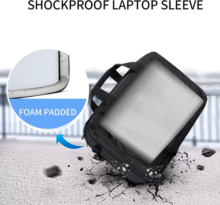 VANKEAN 17 Zoll Laptoptasche für Damen Herren Mode, TSA-freundliche Laptop tasche, wasserdichte Akte