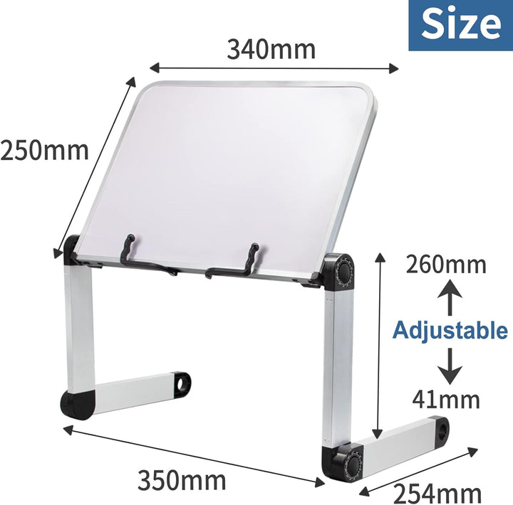 Buchständer Einstellbarer Ergonomischer,Buchhalter mit Büroklammern für Lehrbücher Musikbücher Table