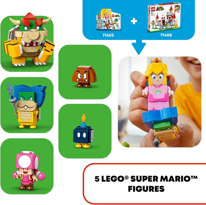 Lego Super Mario Pfirsich's Castle Erweiterungsset 71408, Spielspielzeug zum Zusammenbauen, Geschenk
