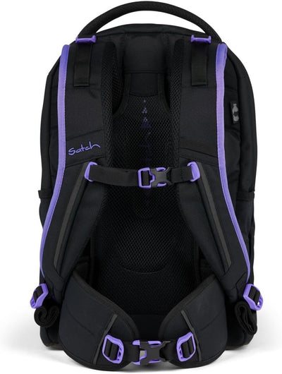 satch Pack Schulrucksack Set 3tlg. inkl. Schlamperbox und Sportbeutel Purple Phantom, Purple Phantom