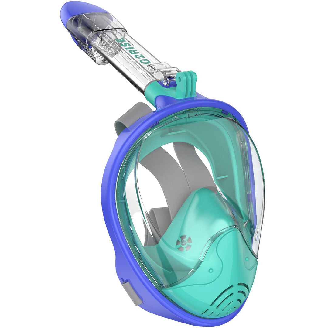G2RISE® Schnorchelmaske, Tauchmaske, Faltbare CO2-sichere Schnorchel Vollmaske mit Kameraposition fü