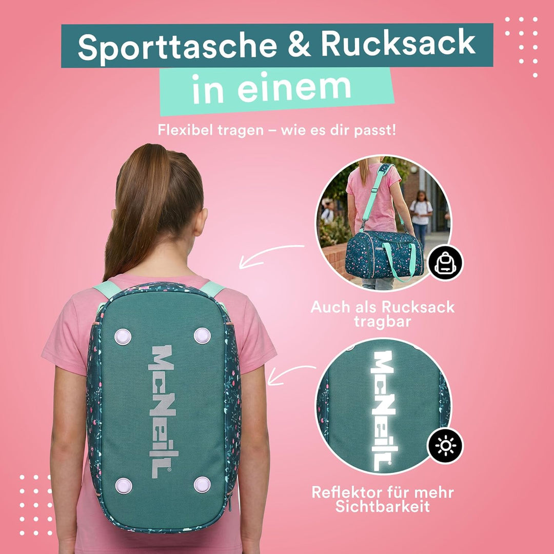 McNeill Sporttasche Deary für Mädchen – Sport- und Freizeittasche für Naturfans &amp; Träumerinnen – Spo