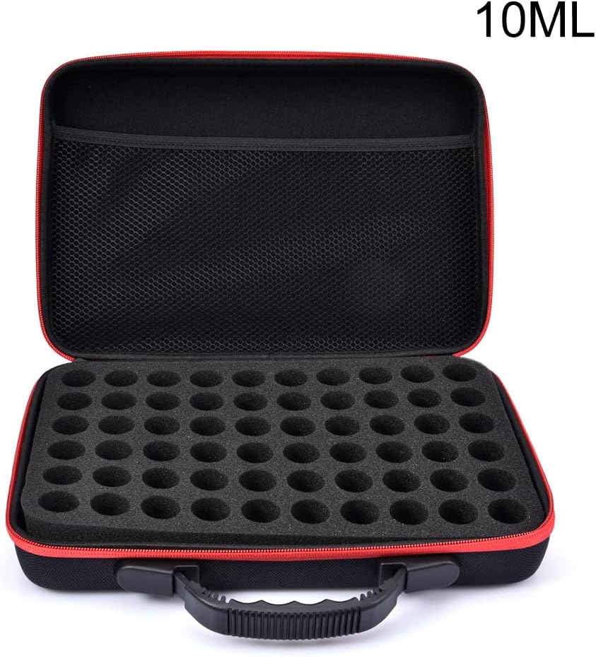 Ätherisches Öl Tragetasche, Aufbewahrungsbox für 60 Flaschen 10ml 15ml Ätherisches Öl Nagellack Arom