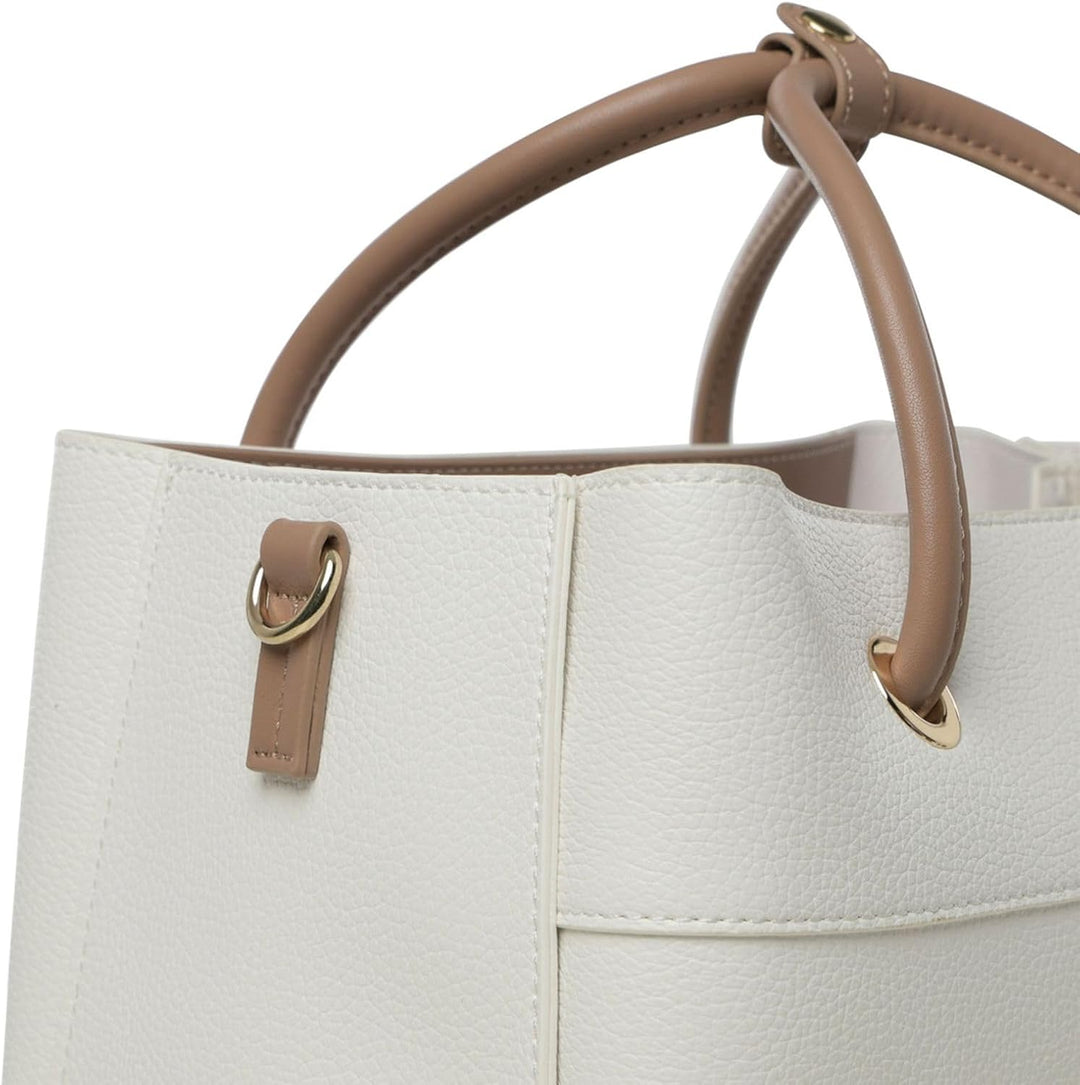 Valentino Damen Zero Re TASCHE (1er Pack), Bianco/Cuoio
