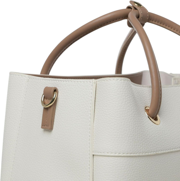 Valentino Damen Zero Re TASCHE (1er Pack), Bianco/Cuoio