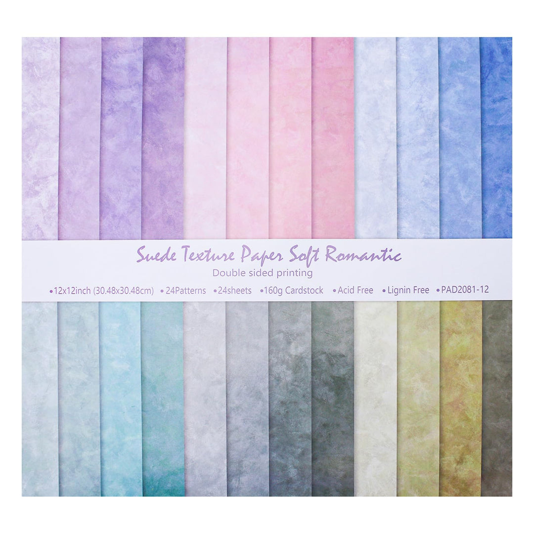 24 Blatt Scrapbook Papier Buntes Scrapbooking Papier Doppelseitiges Dekorpapier Scrapbook Bastelpapi
