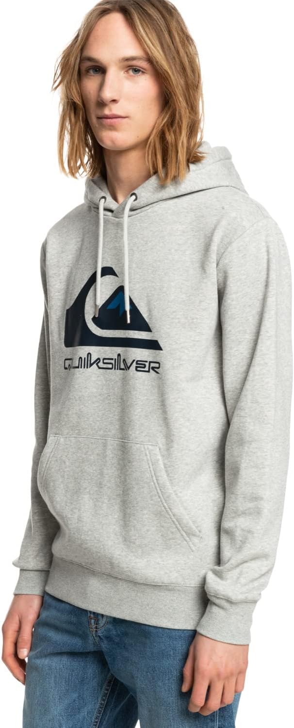 Quiksilver Herren Mw Logo Hoody Hooded Fleece Sweatshirt Pullover (1er Pack) S Highrise -Heather, S