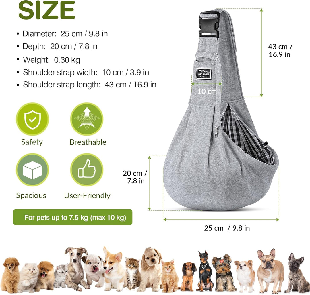 ALLSOPETS Tragbare Hundetragetasche Reisen Haustiertaschen Katzentragetasche Haustiere Welpen Kleine