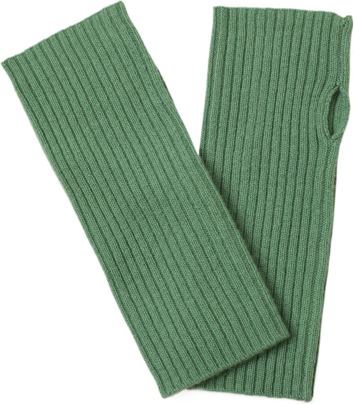 Prettystern Damen Kaschmir-Wolle Gerippte Fingerlose Handschuhe Hand-Stulpen handgelenk-wärmer Pulsw